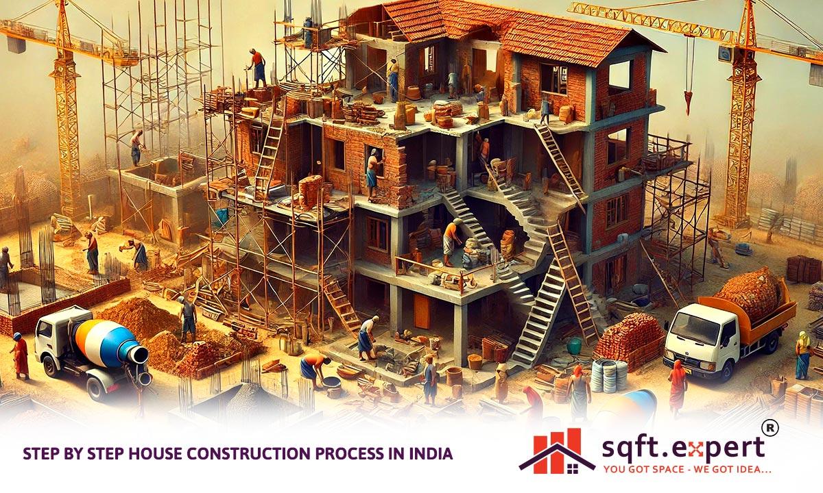 Step by Step House Construction Process in India 2026(Updated) | Sqft.Expert